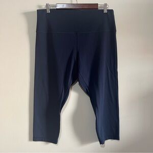 Lululemon navy blue crop align leggings size 16 21” inseam